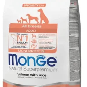 Monge Salmon Adult Monoprotein Losos & Riž